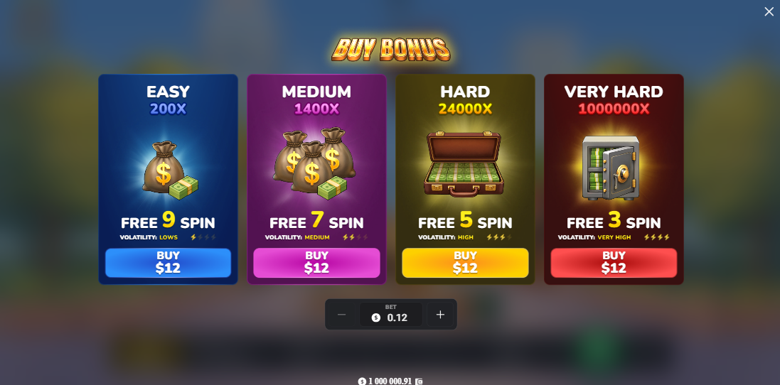 MegaBlock Empire recensione casinò codice promo registrazione: le quattro opzioni Bonus Buy con giri gratis